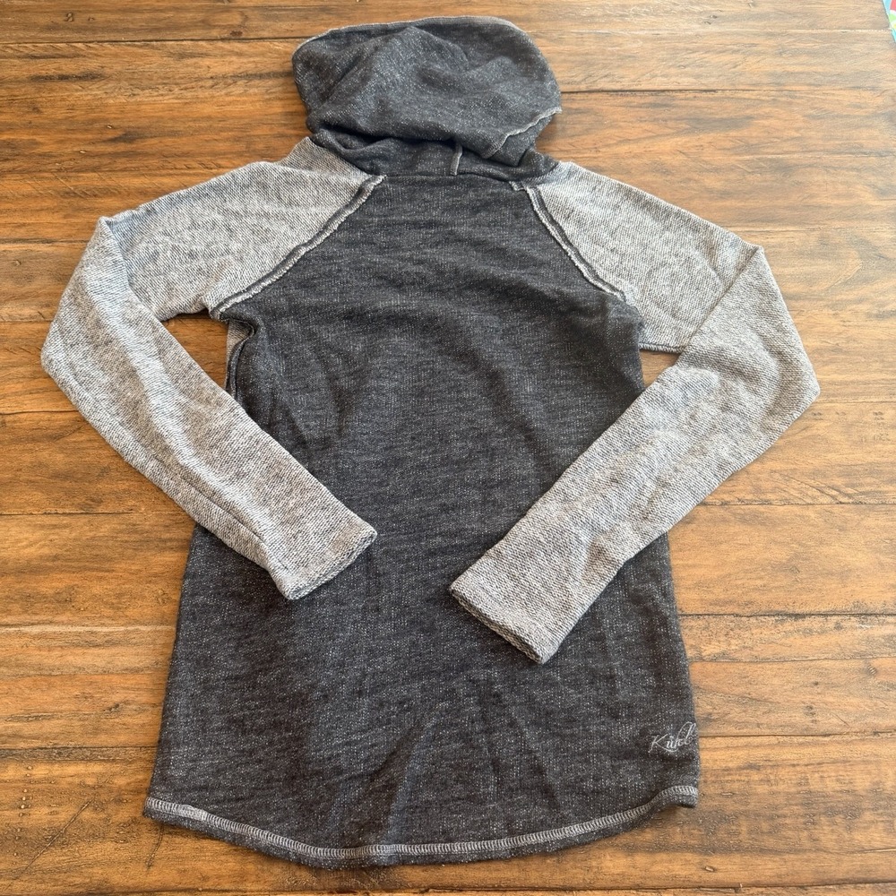 Kuhl Sweater Womens XS Nova Pullover Cowl Sweatshirt Outdoor Wool Gray Gorpcore - Picture 10 of 15